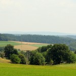 Panorama met het kerkje van Hilgenroth